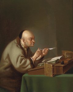 الباحث في المكتب ، بواسطة جوستوس جونكر